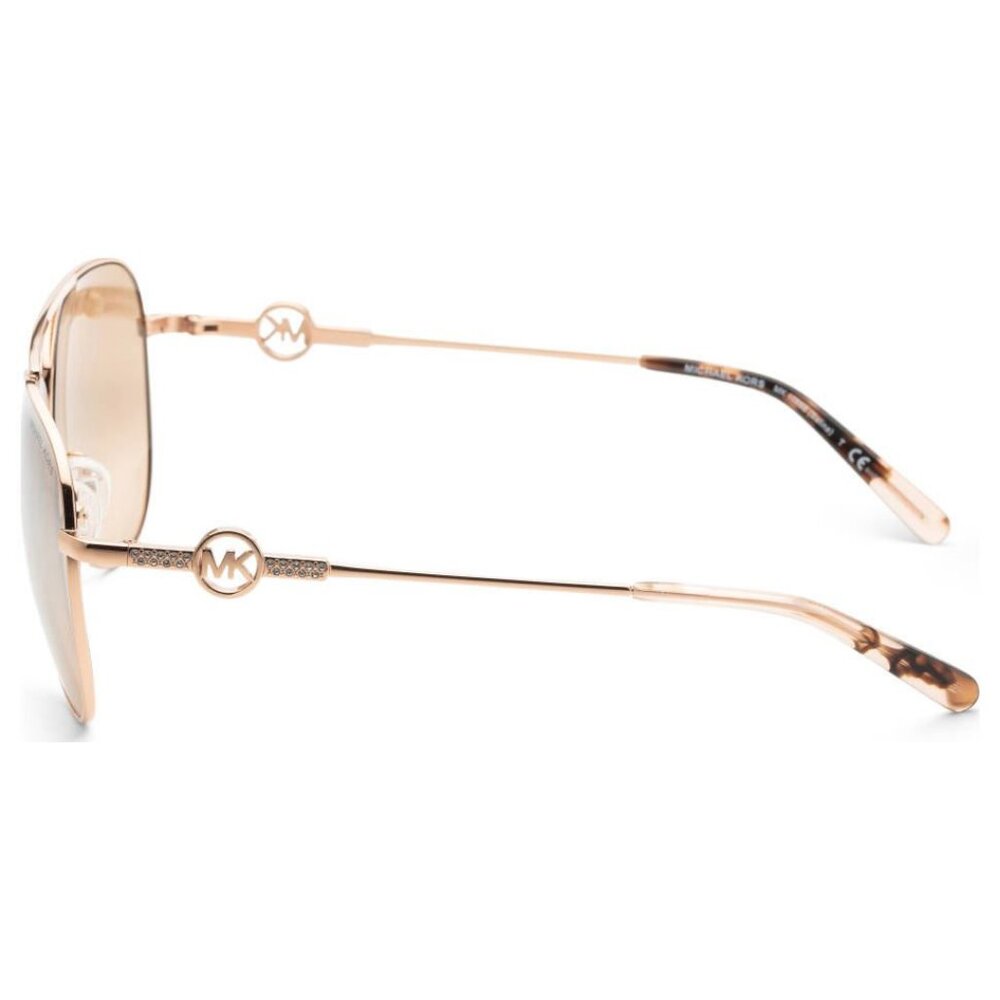 Michael Kors Women's Rose Gold Aviator Sunglasses MK1066B-11088Z MSRP193 - Picture 2 of 2